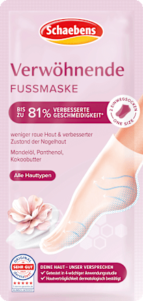 Fußmaske Socken verwöhnend (1 Paar) Schaebens