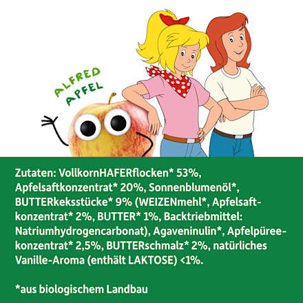 Frucht-Getreide-Riegel Bibi&Tina Apfel & Butterkeks (6x23 g) ab 3 Jahren Freche Freunde
