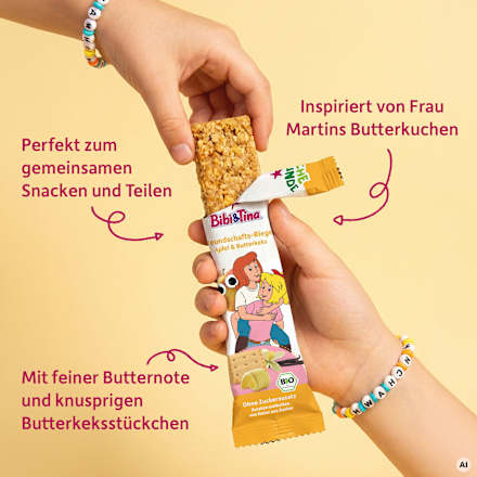 Frucht-Getreide-Riegel Bibi&Tina Apfel & Butterkeks (6x23 g) ab 3 Jahren Freche Freunde