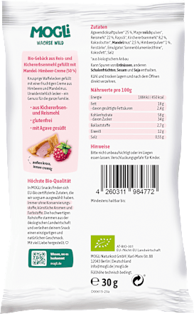 Kinderkekse Himbeer Creme Ecken ab 3 Jahren MOGLi