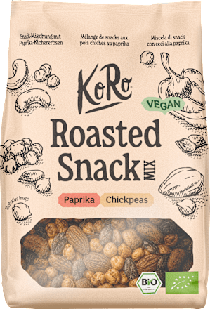 Nussmischung, Roasted Snack Mix mit Paprika-Kichererbsen KoRo
