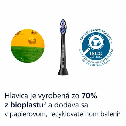 Náhradné hlavice Sonicare S2 Sensitive, Extra Soft, čierna Philips Sonicare