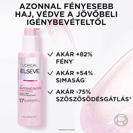 Hajápoló szérum Ultimate Glycolic Gloss, fénytelen hajra L'ORÉAL PARiS ELSEVE