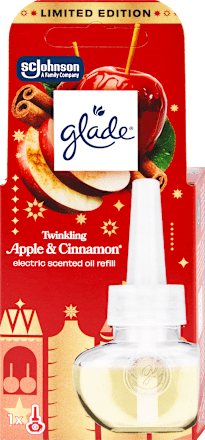 náhradní náplň do elektrického osvěžovače vzduchu Twinkling Apple & Cinnamon glade