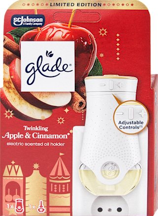 elektrický strojek Twinking Apple & Cinnamon + náhradní náplň glade