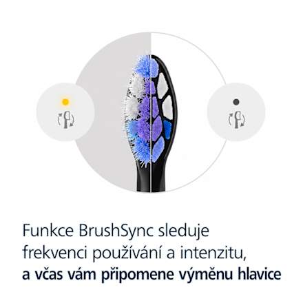 náhradní hlavice S2 Sensitive HX6053/88 Extra Soft černé Philips Sonicare
