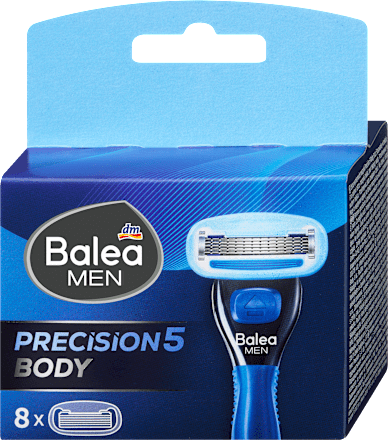Moške nadomestne britvice s 5 rezili Precision5 Body Balea MEN