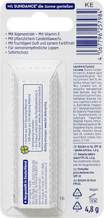 Balsam de buze SPF30 SUNDANCE