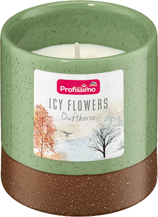 Dišeča sveča v kozarcu Icy Flowers Profissimo