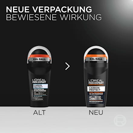 Antitranspirant Deo Roll-On Carbon Protect L'ORÉAL PARiS MEN EXPERT