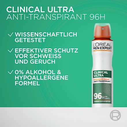 Antitranspirant Deospray Clinical Ultra L'ORÉAL PARiS MEN EXPERT