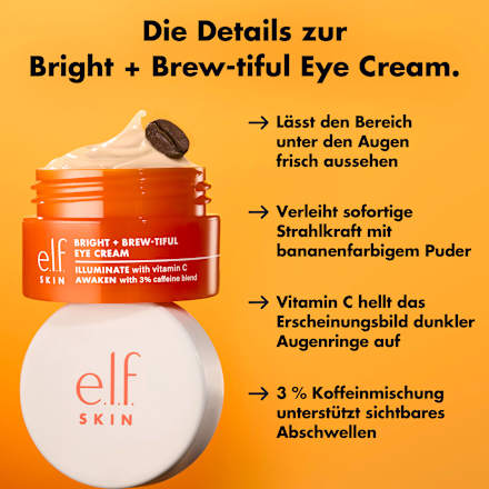 Augenpflege Bright & Brew-tiful Holy Hydration! e.l.f. Cosmetics