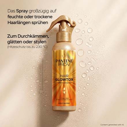 Leave-In Spray Glowtox PANTENE PRO-V
