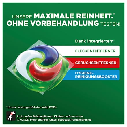 Vollwaschmittel Max Power Pods ARIEL