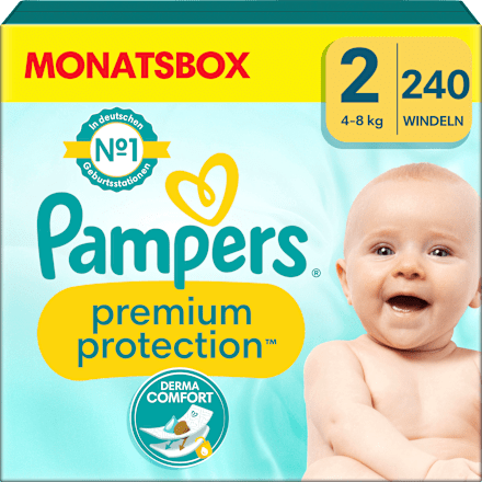 Windeln New Baby Gr. 2 Mini (4-8 kg) Monatsbox Pampers premium protection