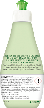 Spülmittel Limette & Rosmarin fit