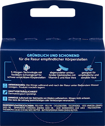 Rasierklingen, precision5 Body Balea MEN