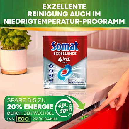 Spülmaschinen-Caps Excellence 4in1 Vorteilspack Somat