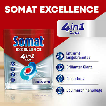 Spülmaschinen-Caps Excellence 4in1 Vorteilspack Somat