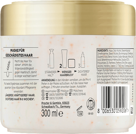 Haarmaske Grow Abundant Anti-Haarverlust PANTENE PRO-V