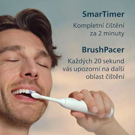 elektrický zubní kartáček 6100 HX7400/02 bílý Philips Sonicare
