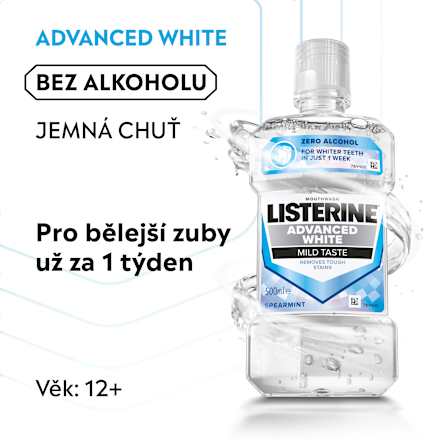 ústní voda Advanced White Mild Taste Listerine
