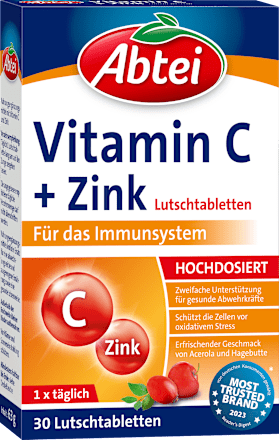 Prehransko dopolnilo Vitamin C + Cink Abtei