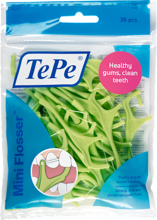 Ață dentară pe mâner Mini Flosser TePe