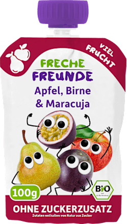 Quetschie Apfel, Birne & Maracuja, ab  6 Monaten Freche Freunde