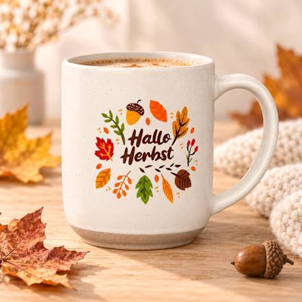 Jumbo Kaffeebecher "Hallo Herbst" (475 ml) Dekorieren & Einrichten
