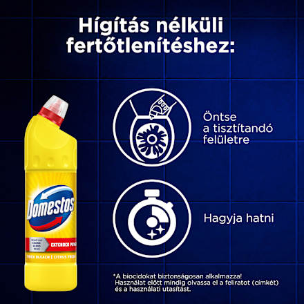 Fertőtlenítő folyadék, 24H Plus Citrus Domestos