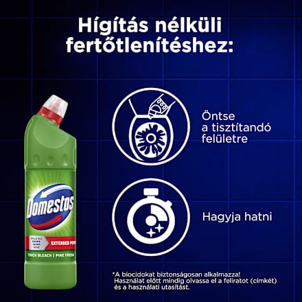 Fertőtlenítő folyadék, 24H Plus, Pine Fresh Domestos
