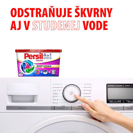 Pracie kapsuly Discs 4v1 Deep Clean Color Persil