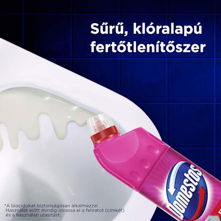 Fertőtlenítő folyadék, 24H Plus, Pink Fresh Domestos