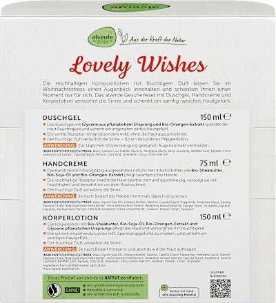 Geschenkset Lovely Wishes alverde NATURKOSMETIK