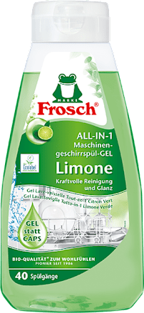 All-in-1 gépi mosogatógél Zöldcitrom Frosch