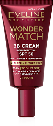 Wonder Match BB krema – 01 Ivory, SPF 50 EVELINE COSMETICS