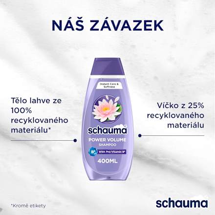 šampon na vlasy Power Volume schauma