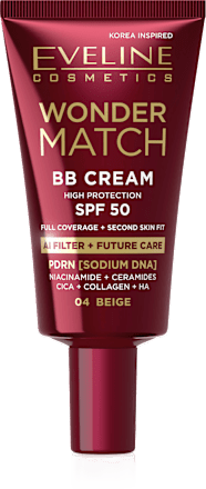 Wonder Match BB krema – 04 Beige, SPF 50 EVELINE COSMETICS