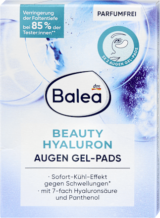 Jastučići za područje oko očiju Beauty Hyaluron, 3 x 2 para Balea