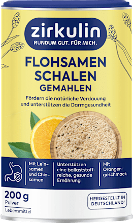 Flohsamenschalen gemahlen Plus Zirkulin
