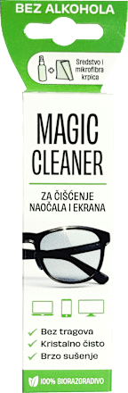 Sredstvo za čišćenje naočala i ekrana + mikrofibra krpica MAGIC CLEANER