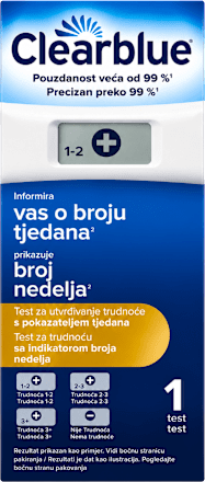 Digital test za utvrđivanje trudnoće s pokazateljem tjedana Clearblue