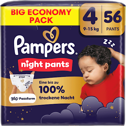 Baby Pants night Gr. 4 (9-15 kg) Big Economy Pack Pampers night pants