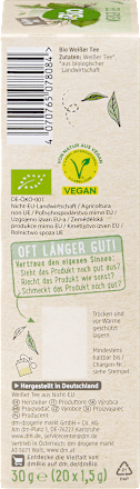Weißer Tee (20 Beutel) dmBio