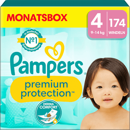 Windeln Gr. 4 Maxi (9-14 kg) Monatsbox Pampers premium protection