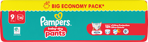 Baby Pants Gr. 9 XL (19+ kg) Big Pack Pampers baby-dry