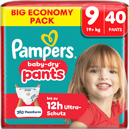 Baby Pants Gr. 9 XL (19+ kg) Big Pack Pampers baby-dry