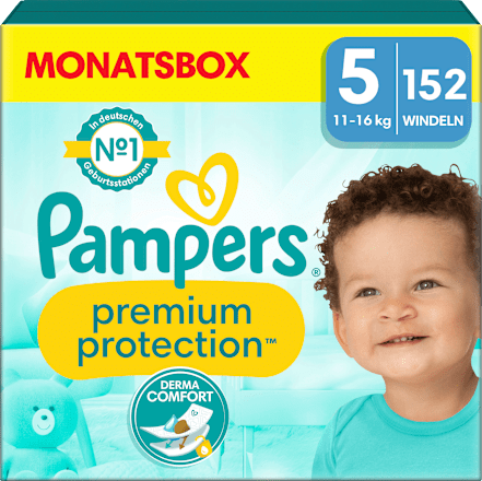 Windeln Gr. 5 Junior (11-16 kg) Monatsbox Pampers premium protection