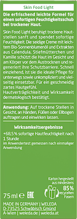 Körper- und Gesichtscreme Skin Food Light WELEDA